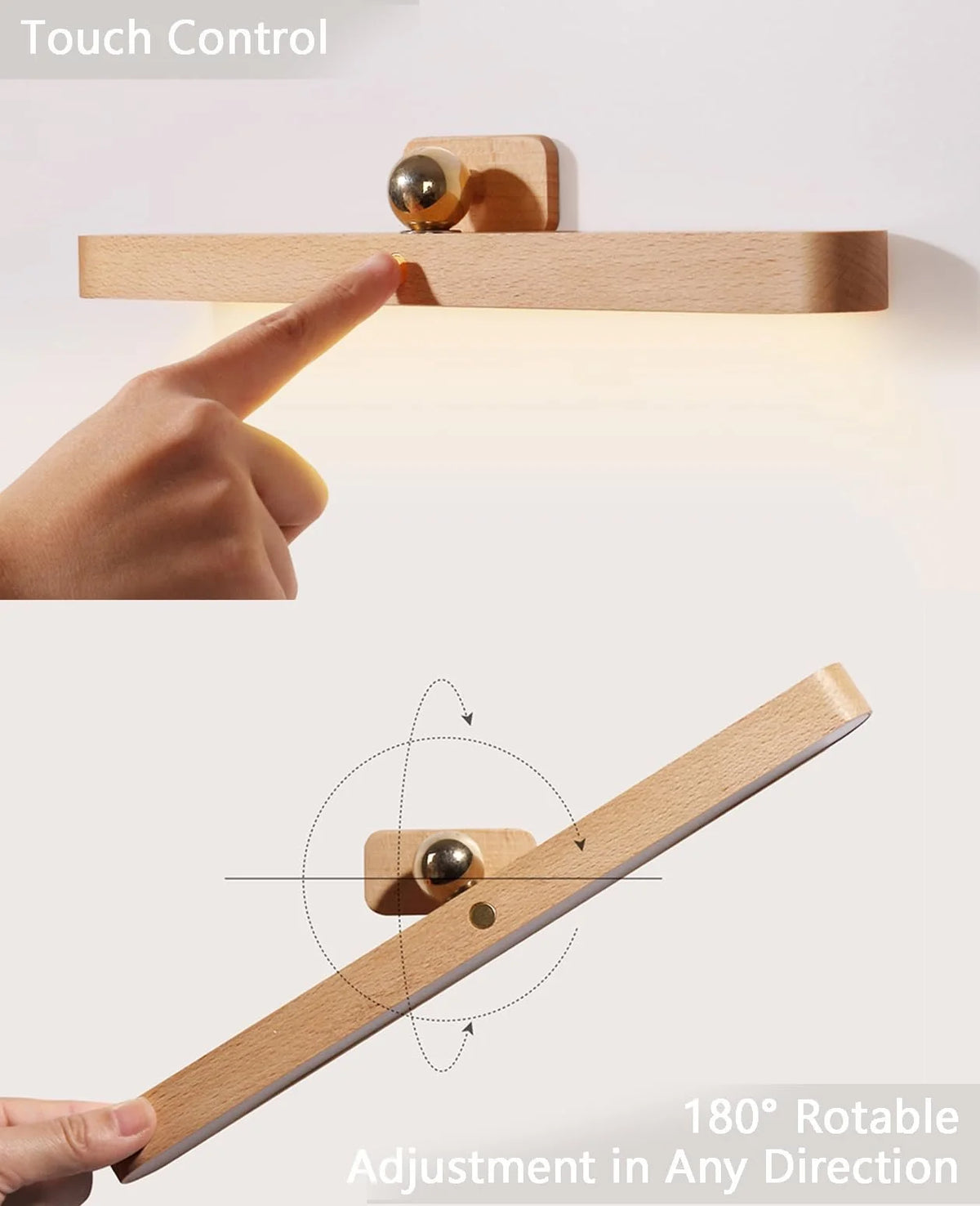 Wall Lamp Handmade Beech Wood
