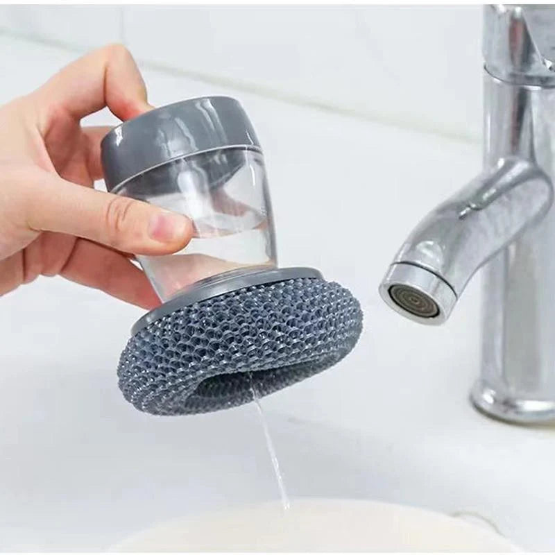 Soap Dispenser With Palm Brush Holder