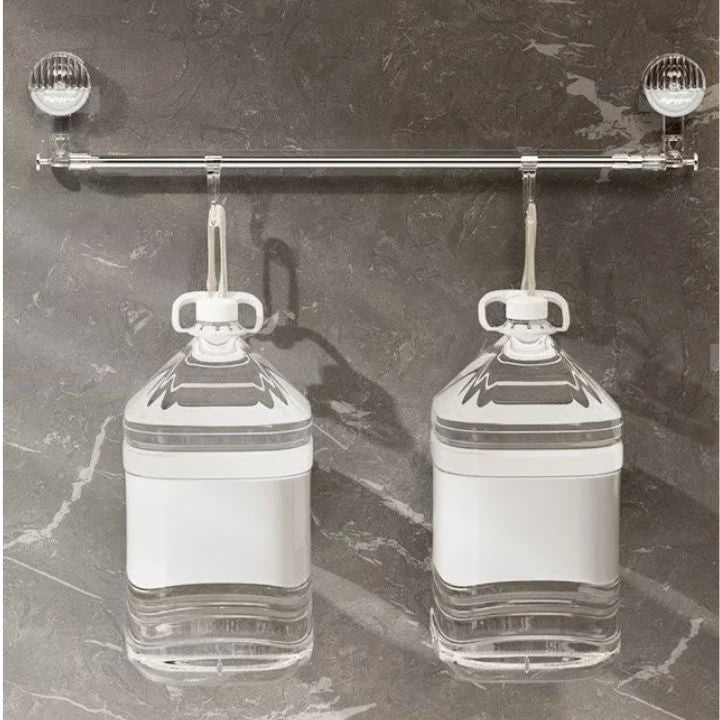 Adjustable Stainless Steel Towel Rack Suction Cups