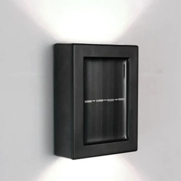 Solar Wall Light Double Shade Outdoor