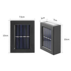 Solar Wall Light Double Shade Outdoor
