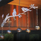 Metal Bird Wind Chime Outdoor Garden Decor