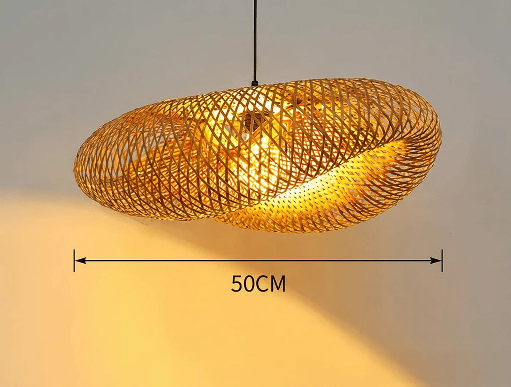 Bamboo Pendant Light Handmade