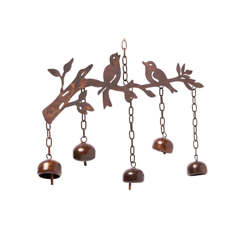 Metal Bird Wind Chime Outdoor Garden Decor