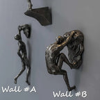 Wall Art Canvas Climbing Silhouettes Design