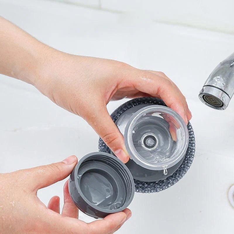 Soap Dispenser With Palm Brush Holder