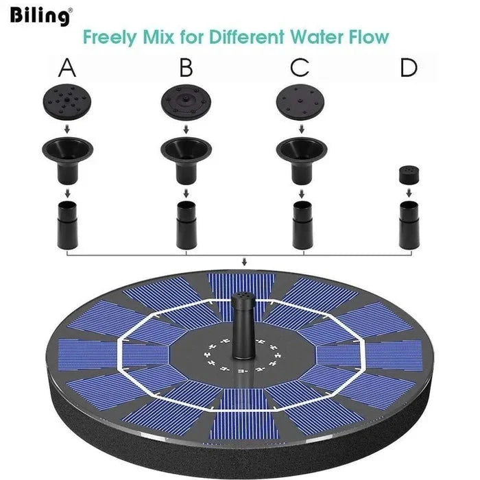 Solar Fountain Pump for Garden Water Feature